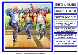 NEVER TOO OLD TO HAVE FUN