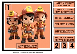 SON BIRTHDAY FIREFIGHTER