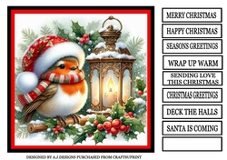 CUTE CHRISTMAS ROBIN