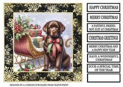 CHRISTMAS CHOCOLATE LABRADOR