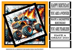 MONSTER TRUCK BIRTHDAY