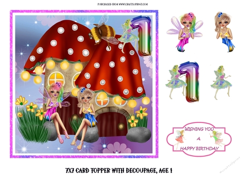 Fairy age topper 1