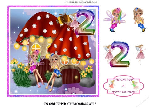 Fairy age topper 2