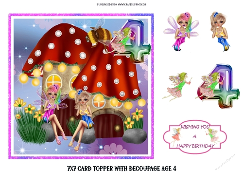 Fairy age topper 4