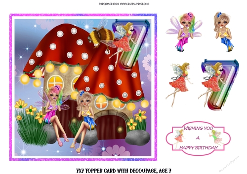 Fairy age topper 7
