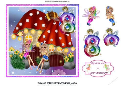 Fairy age topper 8