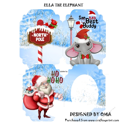 SANTAS BEST BUDDY. ELLA ELEPHANT