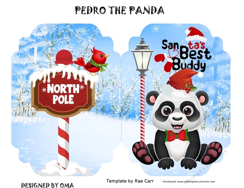 SANTAS BEST BUDDY. PEDRO PANDA