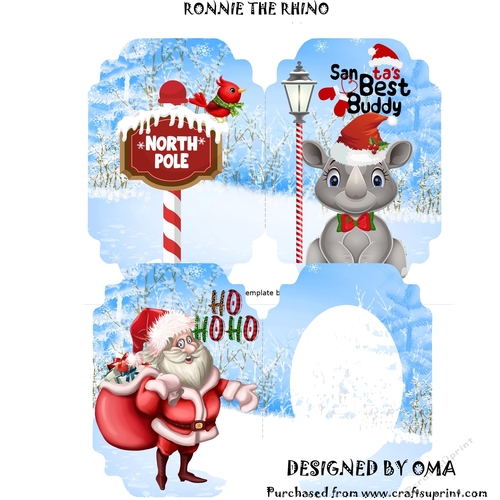 SANTAS BEST BUDDY.  RONNIE RHINO