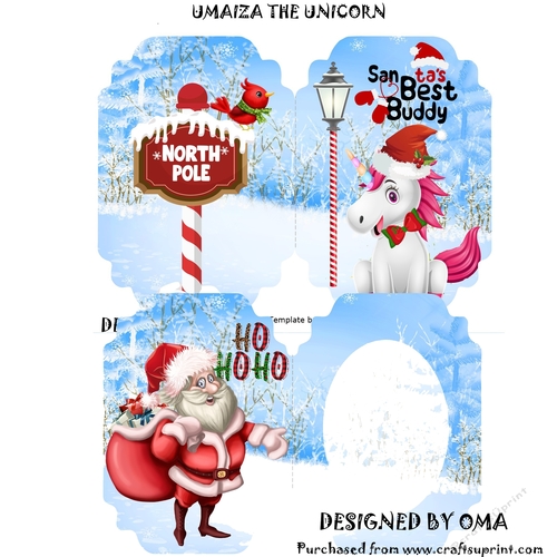 SANTAS BEST BUDDY.  UMAIZA  UNICORN
