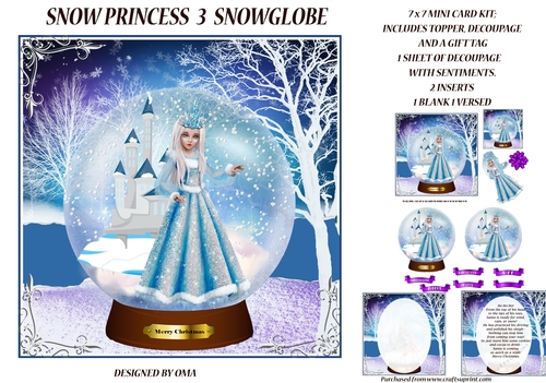  Snow Princess3 Snow globe