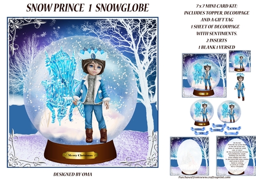  Snow Prince 2 Snow globe