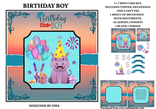 BIRTHDAY BOY 6 (Hippo)