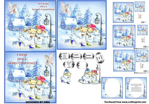 WE WISH EWE A MERRY CHRISTMAS