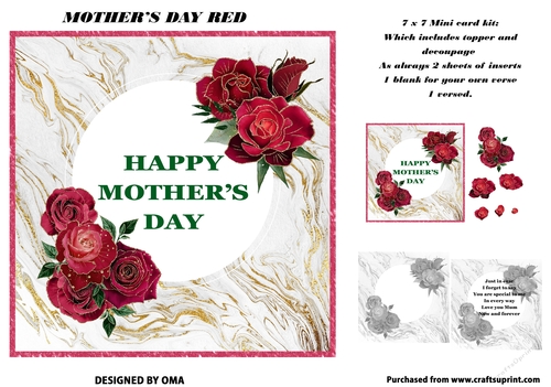MOTHERS DAY ROSE, RED