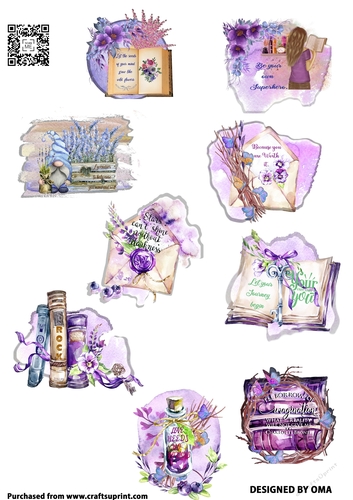 Lilac Sticker Sheet 1