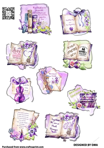 Lilac Sticker Sheet 2