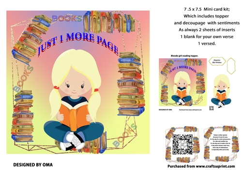 BLONDE GIRL READING