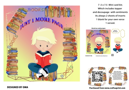 BLONDE BOY READING