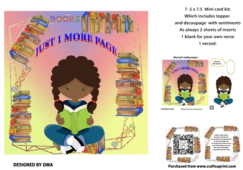 BLACK GIRL READING
