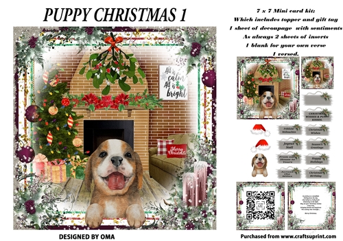 CHRISTMAS WISHES, PUPPY KISSES