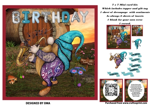 MALE BIRTHDAY GNOME