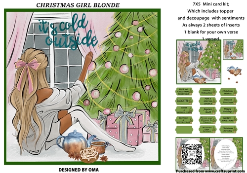 BLONDE CHRISTMAS GIRL