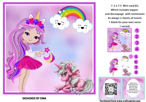 Purple Unicorn Girl