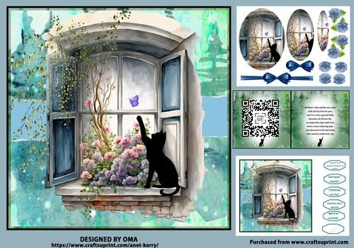THE CAT AND BUTTERFLY 1