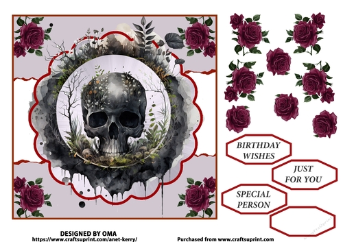 SKULL & ROSES