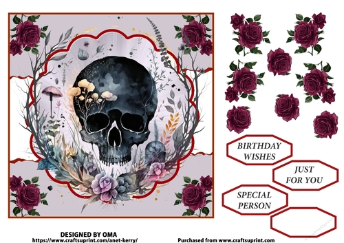 SKULL & ROSES 2