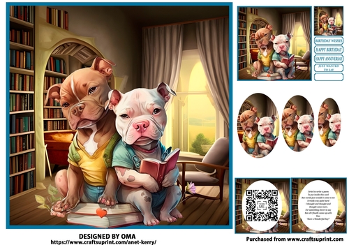 Just a pup his pops and his book 4