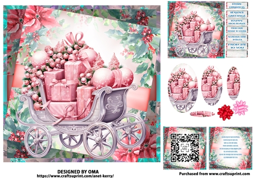 Christmas Blush Carriage