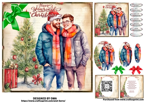 CHRISTMAS LGBT COUPLE 6