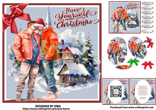CHRISTMAS LGBT COUPLE 8