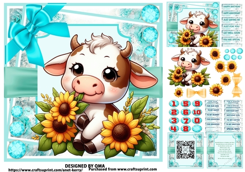 SUNFLOWER CUTIES/ DAISY COW