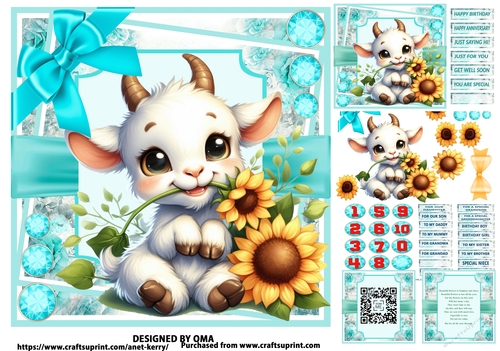 SUNFLOWER CUTIES/ NANCY NANNY GOAT
