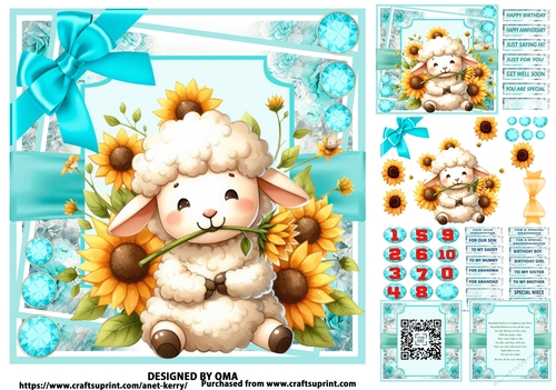 SUNFLOWER CUTIES/ SUZY SHEEP