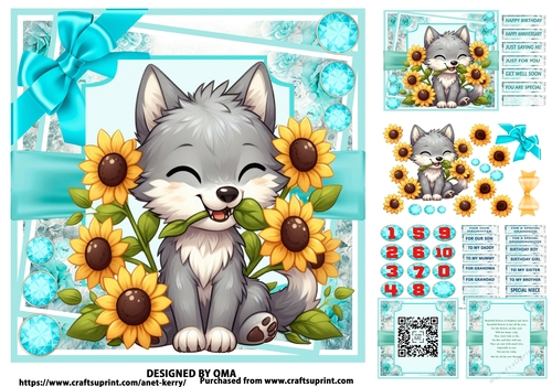SUNFLOWER CUTIES/ WILY WOLF