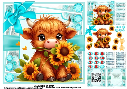 SUNFLOWER CUTIES / HARMONY HIGHLAND CALF