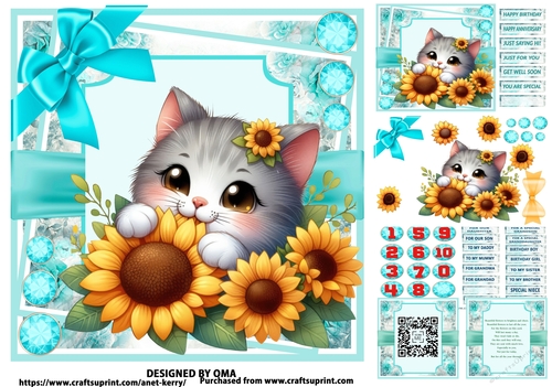 SUNFLOWER CUTIES / KITTI KAT