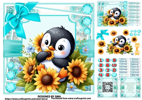 SUNFLOWER CUTIES / PERCY PENGUIN