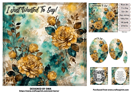 ROSES/ EMERALD & GOLD 2