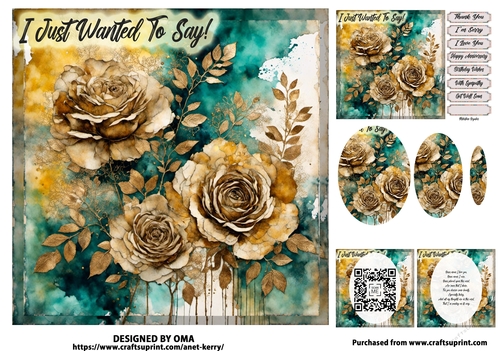 ROSES/ EMERALD & GOLD 3