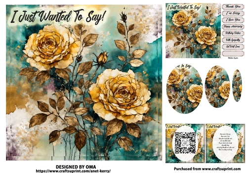 ROSES/ EMERALD & GOLD 4