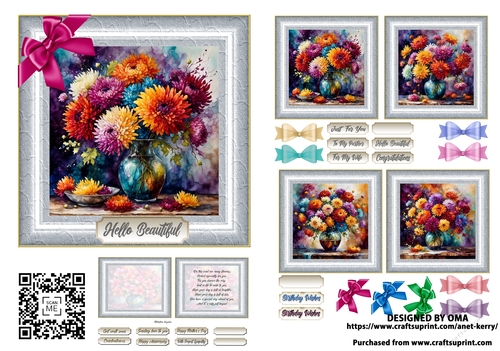 5.5floral card front / MUMS