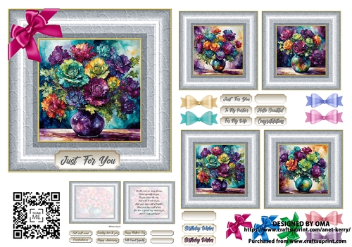 5.5floral card front / DECORATIVE KALE