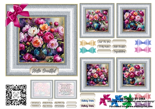 5.5floral card front / PEONIES