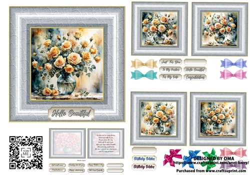 5.5floral card front / ROSES