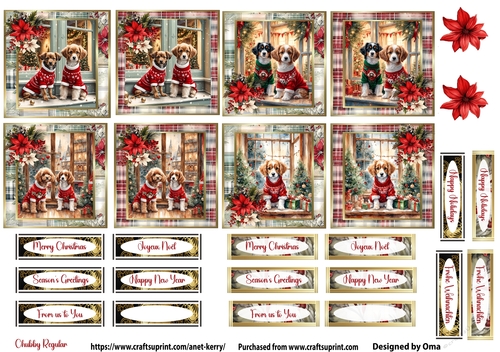 Christmas Puppies Set 3